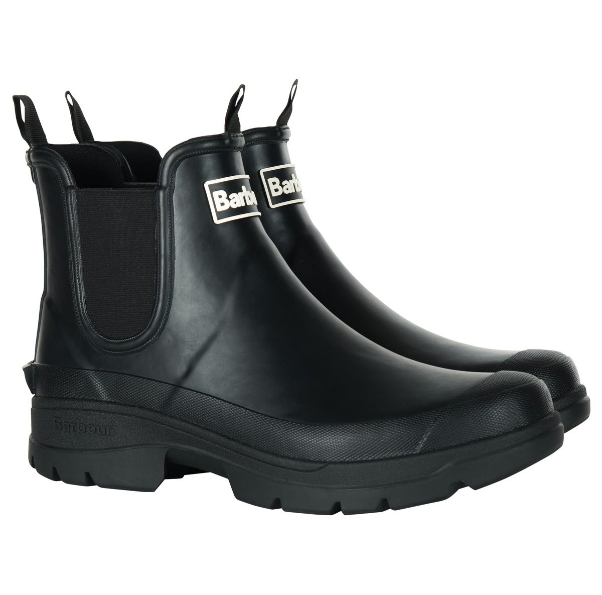 Barbour Nimbus Wellie Black Boots Mrf0028-Bk31 In Size 10 In Plain Black